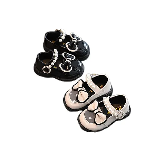 Chaussures de marche d'été pour bébé fille, petites chaussures de princesse en cuir pour bébés