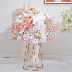 <span class=keywords><strong>Support</strong></span> de présentation de boule de fleurs artificielles en plastique pour décoration extérieure de centre de table de mariage professionnel de luxe - Product Image 2