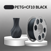 Filament d'imprimante 3D PETG 1,75 mm 1 kg, impression lisse sans enroulement, renforcé de fibres de carbone à 10 %, modèle PETG-CF10 pour applications structurelles
