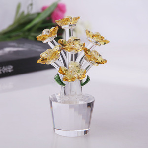 Adorno decorativo de flor de cristal, cristal K9, estilo moderno y sencillo, regalo de cumpleaños para niñas - Product Image 4