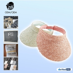 Casquette Visière Personnalisée en <span class=keywords><strong>Paille</strong></span> Anti-UV Réglable pour Homme et Femme – Idéale Golf, Sports de Plein Air, Pêche, Fêtes, Quotidien - Product Image 1