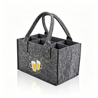 Sac isotherme écologique en polyester pour bière avec séparateur, porte-boissons réutilisable pour pique-nique en extérieur et vente en gros