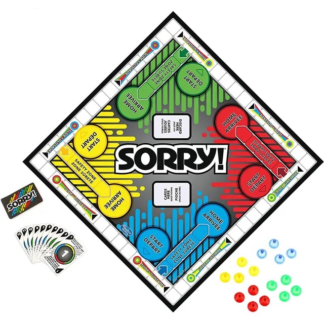 EPT Factory 2023 Best Seller Kids Children Family Cards Educational Mini Sorry Game Sorry Board Game