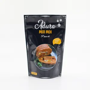 Incursione calda di 121 gradi per uso alimentare Stand Up in alluminio moimoi sacchetti da cucina moi moi bag con manico