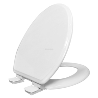 Siège de toilette en bois à fermeture douce 17'' 19'' norme américaine, HDF MDF, imperméable, durable, logo personnalisé, usine chinoise