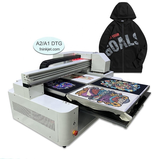 Fast Delivery Direct to Fabrics Automatic Inkjet Printer T-shirt Printing Machine with 2/4 Stations A1 Digital Good Price