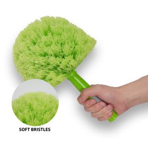 Cepillos redondos para limpieza de ventiladores de techo, cabezal de cepillo para rincones, plumero para limpieza de bañeras de hidromasaje, spas, baños, cocinas, pisos y paredes - Product Image 1
