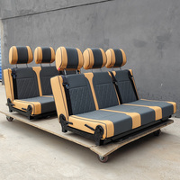 Siège-lit pliable confortable pour véhicule de camping, directement de l'usine, avec revêtement en cuir PU