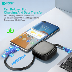 COTECi Adaptador de Viaje Portátil Multifuncional Seis en Uno con Organizador de Cables Retráctil y Agujas para Tarjetas - Product Image 2