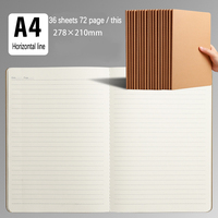 Carnets de notes promotionnels en gros, format A4 A5, lignés horizontaux, couverture rigide, pour étudiants du lycée