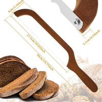 Trancheuse à pain manuelle en bois écologique à bon prix couteau à pain couteau à pain trancheuse pour lames de levain maison coupe-cube