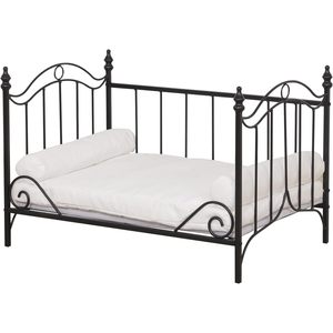 Small Cat and Dog <b>Bed</b> Velvet <b>Cushion</b> with Metal Frame Breathable Lightweight Removable Cover Cool Pet Couch <b>for</b> Furry Friends - Product Image 3