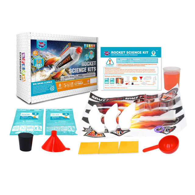 Water Rocket Launcher DIY Water Powered Rocket Launcher Kit STEM Outdoor Toys for Kids