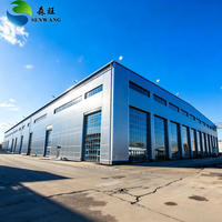 Structure d'entrepôt en acier robuste avec support en acier renforcé pour le stockage de matières premières de grande capacité