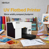Impresora UV Plana Digital A3 con Sistema de Circulación de Tinta Blanca para Impresión en PVC, Cuero y Acrílico