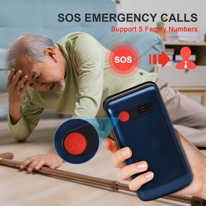 Điện thoại nắp gập dành cho người cao tuổi, màn hình TFT 2.4 inch, hỗ trợ 2 SIM, LTE, chữ lớn, chức năng SOS, radio FM, hỗ trợ tiếng Đức, Pháp, Tây Ban Nha, pin 1000mAh - Product Image 4