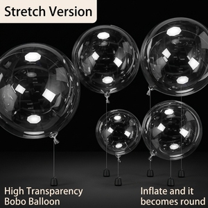 JUNVOY Palline Rimbalzanti in Pellicola di Alluminio Trasparente Non Elastica, Giocattoli Creativi a Forma Originale per Mercati Notturni - Product Image 2