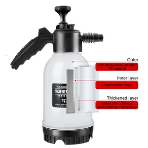 Hot Selling Hand Hand Pump 2 Liter Foaming Sprayer Bottle For Car Wash Cleaning Auto Tool