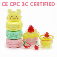 Jouets en peluche macaron personnalisés OEM ODM, théière dessert, peluche fraise rembourrée, cadeau en gros