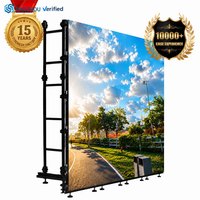 Panneau LED mobile de location P3.91 500x500mm, mur vidéo étanche IP65, écran HD pour scène extérieure, concert, église, centre commercial