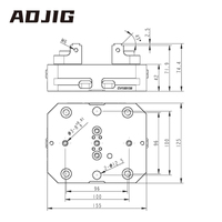 Sistem Penjepit Manual Quick Change Zero Point (ZPP) CV155125 untuk Pemegangan Bahan Kerja pada Mesin CNC Presisi