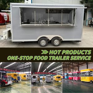 Camión de Comida para Hot Dogs de 10 pies, 2025, Carrito de Comida para Café, Remolque de Comida Rápida Totalmente Equipado con CE - Product Image 2