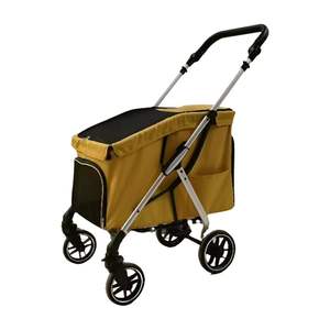 601 büyük kapasiteli havacılık alüminyum katlanabilir Pet arabası taşıyıcı Oxford malzeme nefes örgü arabası köpekler ve kediler için - Product Image 5