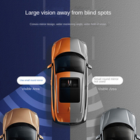 Miroir d'Angle Mort Voiture Cadre Convexe Haute Qualité Petit Réglable à 360 Degrés Accessoire Extérieur Auxiliaire pour Rétroviseur Automobile
