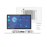 PC industriel Huiyuan 21,5 pouces à écran tactile 10 points, cadre ouvert, 1080P, compatible Raspberry Pi 4/3, Linux, Windows, boîtier métallique IP65