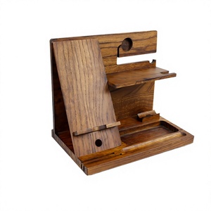 Multi Functional Flexible Stylish Wooden Cell <b>Phone</b> Wallet Watch <b>Stand</b> Natural Wood <b>Desk</b> <b>Phone</b> Docking Station - Product Image 4