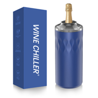 Refroidisseur en métal portable Style double paroi avec supports parfaits à deux niveaux pour bouteilles de liqueur de champagne de vin
