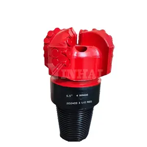 Punta da trapano PDC da 5 1/4" 5 1/2" 133-140mm, punta diamantata a 3 lame e 4 ali - Product Image 1