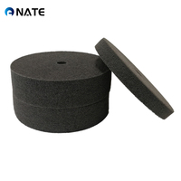 Roue de polissage en nylon non tissé noir de haute qualité Support OEM personnalisé pour polir le métal et la meule en bois