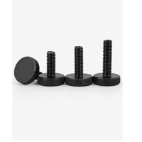 Vis moletée noire en acier, acier inoxydable, aluminium DIN653 M3 M4 M6 M5 M6 M8