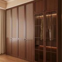 Armoire Moderne en Bois Massif pour Chambre à Coucher, Appartement et Hôtel - Meuble de Rangement pour Vêtements