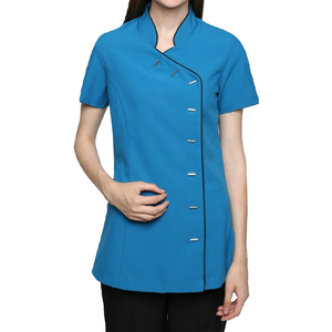 Uniforme de beauté pour femmes, design personnalisé Yuhong, haute qualité, pour salon de coiffure, salon de manucure, spa, tissu tissé, prix d'usine - Product Image 4