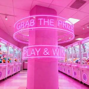 Conception libre 12V cercle 360 degrés LED néon suspension personnalisée plafond rond enseigne au néon pour décor <span class=keywords><strong>de</strong></span> barre <span class=keywords><strong>de</strong></span> jeu - Product Image 5