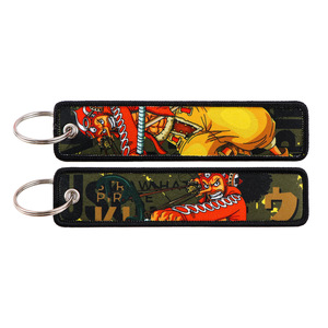 Llavero de tela bordada estilo <span class=keywords><strong>400</strong></span> de One Piece con Luffy, Chopper, Zoro, Nami, Jet, para llavero de moda - Product Image 4