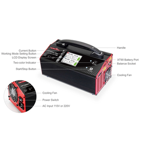 Caricabatterie Ultra <span class=keywords><strong>Power</strong></span> Factory 6-12S UP1200AC <span class=keywords><strong>Plus</strong></span> 1200W, Caricatore Rapido Doppio per Batterie LiPo per Droni Agricoli - Product Image 5