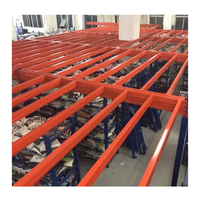 Système de rayonnage pour mezzanine en acier profilé H, plateforme de stockage d'entrepôt sur mesure à haute capacité de charge, capacité de 600 kg
