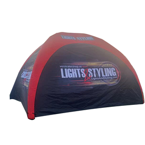Tenda gonfiabile per campeggio con pompa a mano facile da installare impermeabile antivento 4 stagioni Oxford cabina tenda con camino a rete finestra - Product Image 3