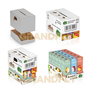 Caja de Exhibición Promocional de Cartón Corrugado Perforado para Refrigerios, Reciclable, con Bandeja Desprendible PDQ, Embalaje Listo para Exhibición en Supermercados - Product Image 3