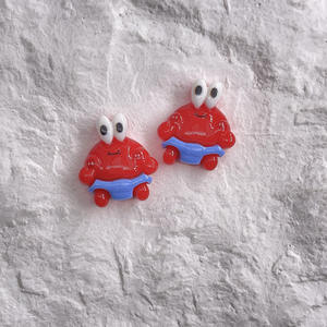 Accesorios de resina de dibujos animados de <span class=keywords><strong>Bob</strong></span> <span class=keywords><strong>Esponja</strong></span>, funda de teléfono Diy, pegamento en crema, pinza de pelo hecha a mano, pegatina de parche para zapatos - Product Image 6