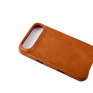 Étui de <span class=keywords><strong>téléphone</strong></span> fin en cuir véritable personnalisable <span class=keywords><strong>anti</strong></span>-<span class=keywords><strong>ondes</strong></span> électromagnétiques avec protection d'écran <span class=keywords><strong>pour</strong></span> 17 Pro Max Fabricant - Product Image 3