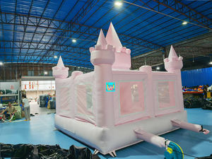 Château gonflable commercial rose en PVC avec souffleur, <span class=keywords><strong>centre</strong></span> <span class=keywords><strong>de</strong></span> <span class=keywords><strong>jeux</strong></span> souple <span class=keywords><strong>extérieur</strong></span>, château gonflable à sauter, toboggan, maison <span class=keywords><strong>de</strong></span> rebond - Product Image 5