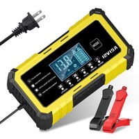 Chargeur de batterie de voiture intelligent Gzrapid professionnel industriel 12V6A 120W avec réparation automatique, écran LCD et éclairage LED