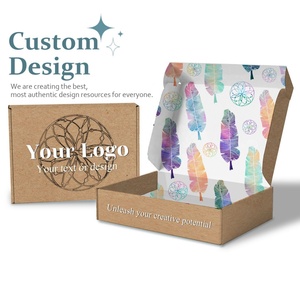Eco Friendly Luxury Custom Design Logo Good Price High Quality Kraft Paper Printed Foldable Corrugated <b>Box</b> Mailers - Product Image 5