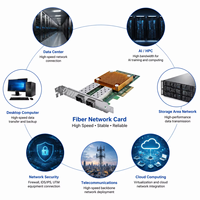 Adaptador de servidor con puerto óptico dual de 100G y chip Intel E810-CAM2