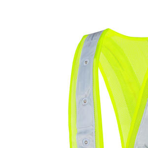 เสื้อกั๊กสะท้อนแสง LED แบบปรับแต่งโลโก้ได้กันน้ำชุดทำงานทำจากโพลีเอสเตอร์ปรับโลโก้ได้ - Product Image 4
