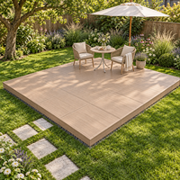 Plateforme de loisirs pour piscine en panneaux composites durables, installation rapide, prête à l'emploi, terrasse modulaire en WPC, fournie par le fabricant